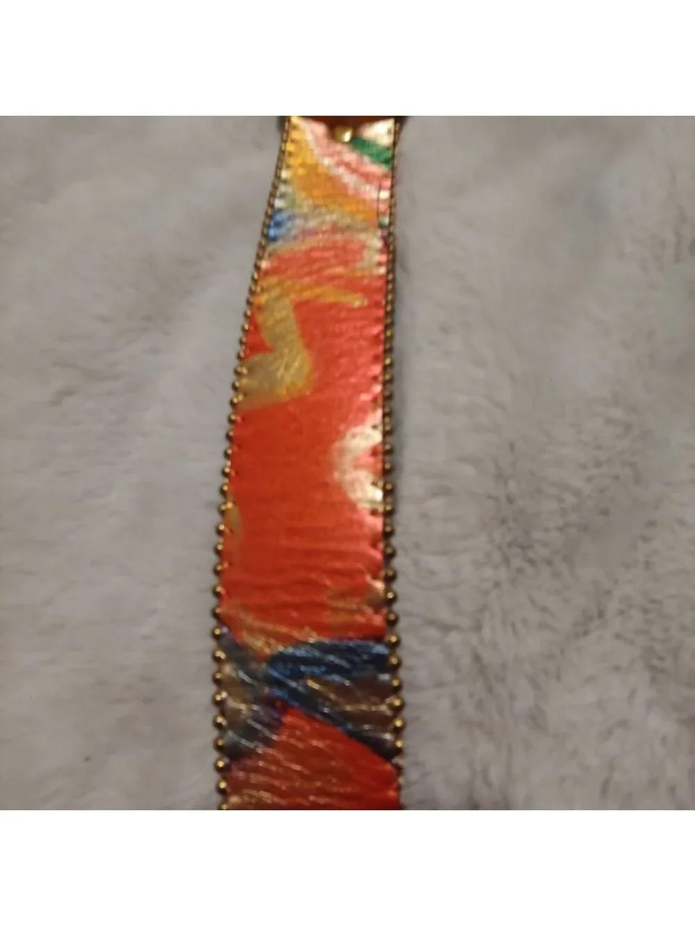 B.B. Simon Leather Belt Art Y2K Maximalist Statement Gold Western Metallic